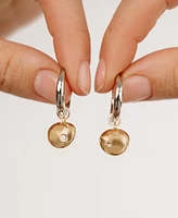 Ettika Polished Pebble Huggie Hoop Earrings