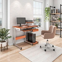 Streamdale Furniture Complete Computer Workstation Desk, Woodgra