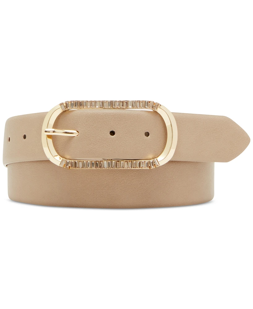 Steve Madden Women's Baguette Buckle Belt