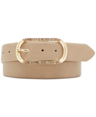 Steve Madden Women's Baguette Buckle Belt