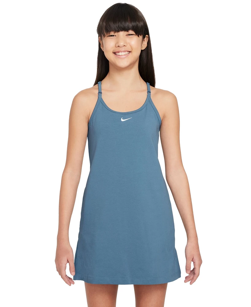 Nike Big Girls' Sportswear Logo Adjustable-Strap Tank Dress