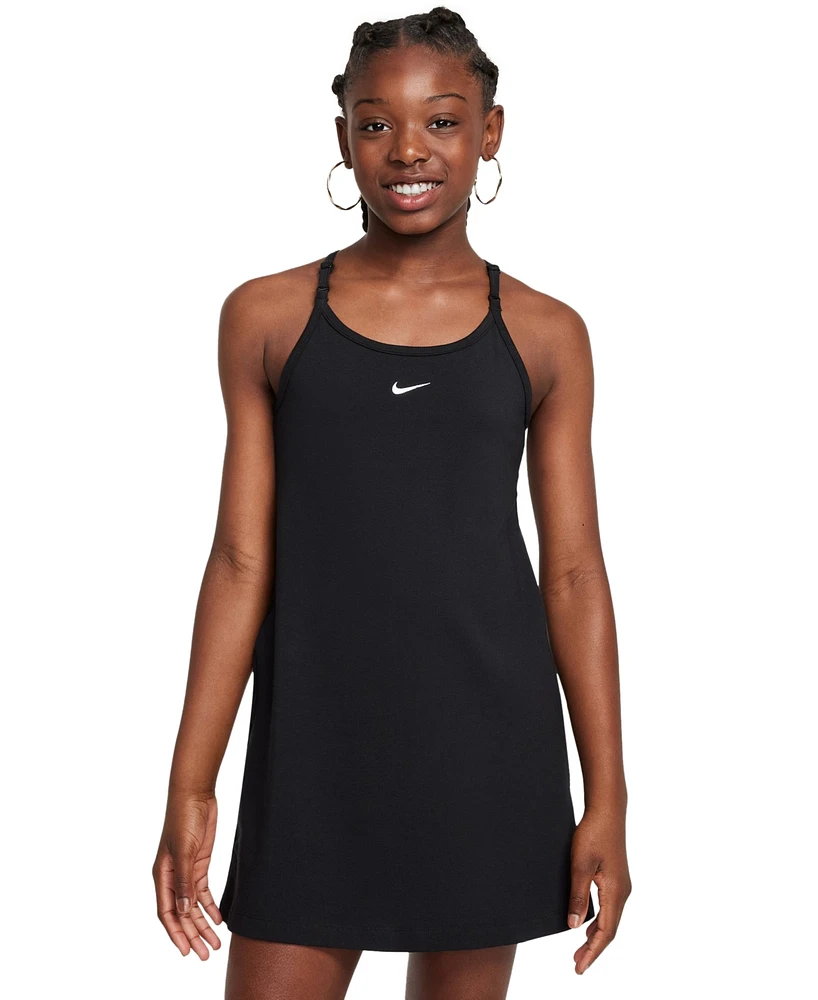 Nike Big Girls' Sportswear Logo Adjustable-Strap Tank Dress