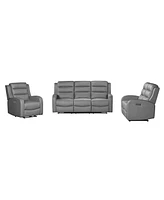 Relax A Lounger 77.2"W Polyester Akron Power Reclining Sofa