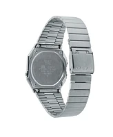 Casio Unisex Digital Silver Tone Stainless Steel Watch, 35.5mm A700WEV-7AVT