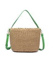 Like Dreams Sunset Straw Bucket Tote Bag