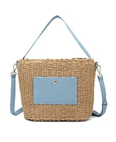 Like Dreams Sunset Straw Bucket Tote Bag