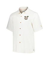 Tommy Bahama Men's White Los Angeles Angels Pitcher's Paradiso Button-Up Camp Shirt