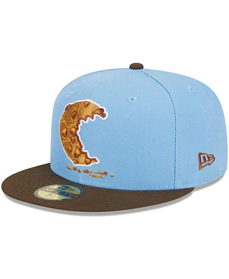 New Era Men's Light Blue Aberdeen Iron Birds Theme Nights Harford County Cookies 59FIFTY Fitted Hat