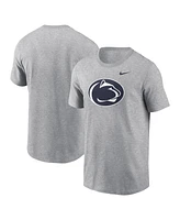 Nike Men's Heather Gray Penn State Nittany Lions Primetime Evergreen Logo T-Shirt