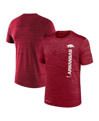 Nike Men's Cardinal Arkansas Razorbacks 2024 Sideline Velocity Legend Performance T-Shirt