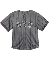 Nike Baby Francisco Lindor Graphite New York Mets 2024 City Connect Limited Player Jersey