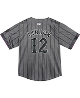 Nike Baby Francisco Lindor Graphite New York Mets 2024 City Connect Limited Player Jersey