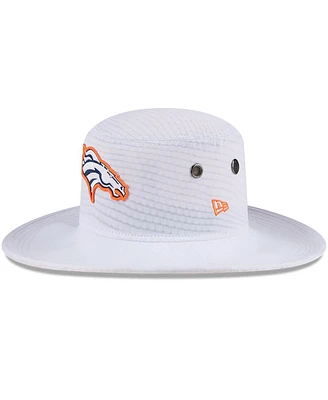 New Era Men's White Denver Broncos 2024 Nfl Training Camp Panama Bucket Hat