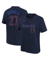 Nike Big Boys and Girls Vladimir Guerrero Jr. Navy Toronto Blue Jays 2024 City Connect Name Number T-Shirt