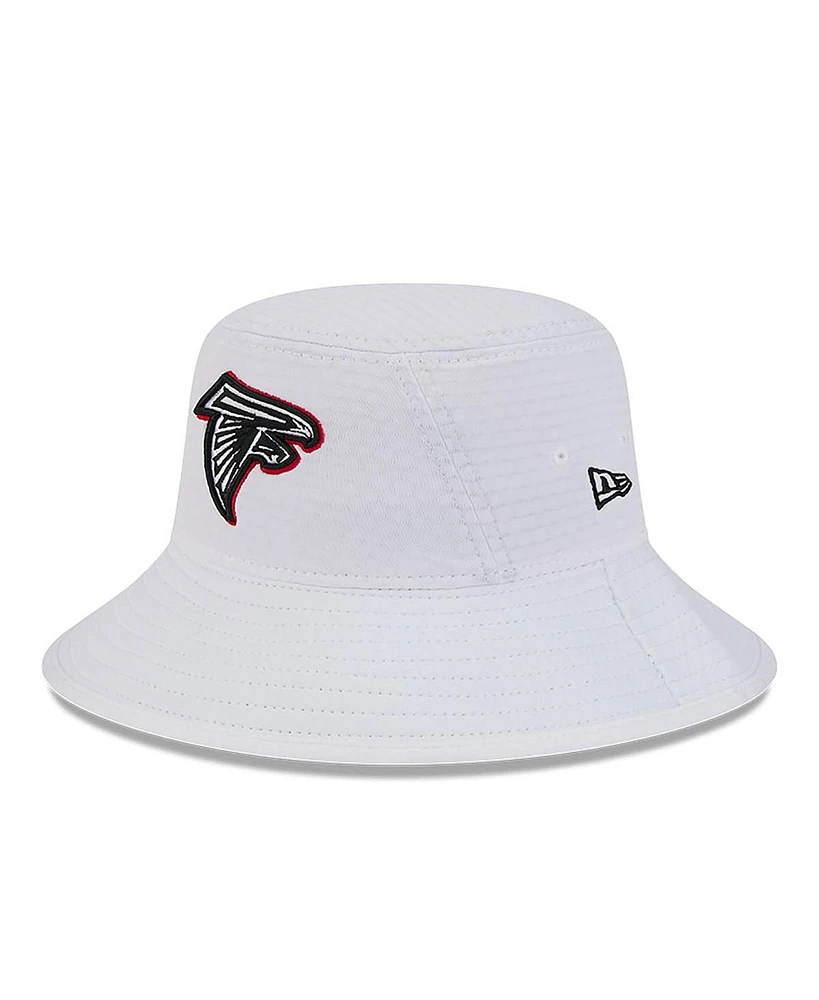 New Era Men's White Atlanta Falcons 2024 Nfl Training Camp Stretch Bucket Hat