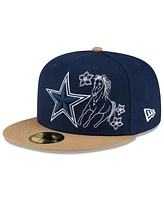 New Era Men's Navy/Tan Dallas Cowboys Western 59FIFTY Fitted Hat