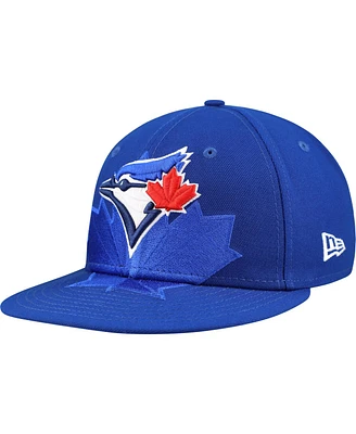 New Era Men's Royal Toronto Blue Jays Shadow Logo 59FIFTY Fitted Hat