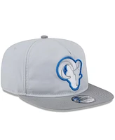 New Era Men's Gray Los Angeles Rams 2024 Nfl Training Camp Golfer Snapback Hat