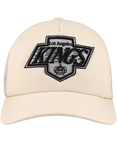 Mitchell & Ness Men's Cream Los Angeles Kings Foam Front Trucker Adjustable Hat