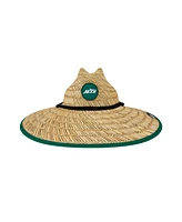 New Era Men's Natural New York Jets Straw Hat