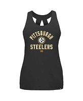 New Era Women's Black Pittsburgh Steelers 2024 Nfl Training Camp Tank Top