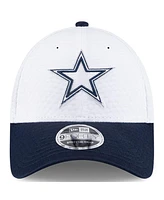 New Era Big Boys and Girls White/Navy Dallas Cowboys 2024 Nfl Training Camp 9FORTY Adjustable Hat