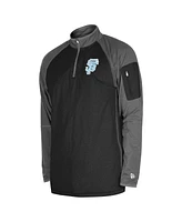 New Era Men's Black San Francisco Giants Father's Day Raglan Quarter-Zip Top