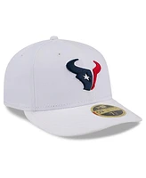 New Era Men's White Houston Texans Omaha Low Profile 59FIFTY Fitted Hat