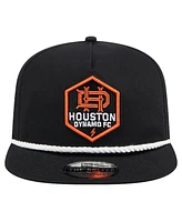 New Era Men's Black Houston Dynamo Fc 2024 Kick Off Collection Golfer Snapback Hat