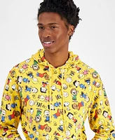 Hybrid Men's Peanuts Charlie Brown & Friends Regular-Fit Printed Fleece Hoodie