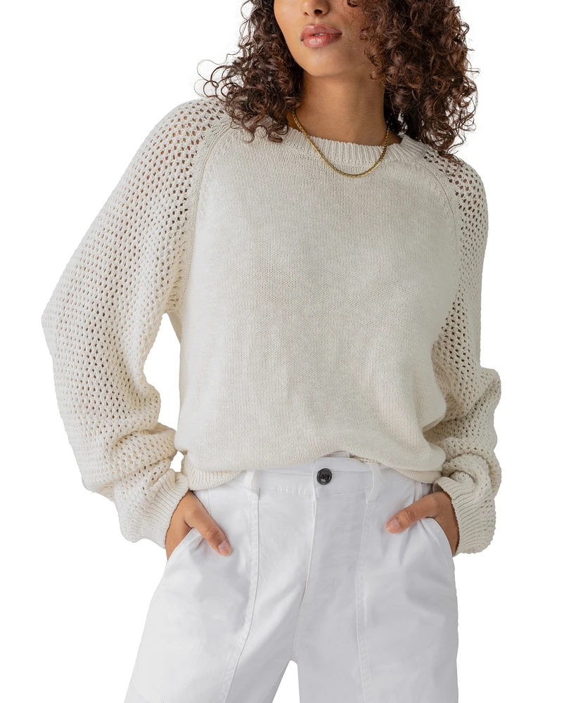 Sanctuary Women's Perfect Moment Cotton Crewneck Sweater