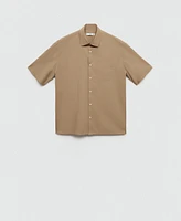 Mango Men's Pocket Detail Cotton Shirt