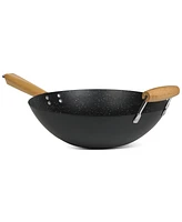 Sedona Kitchen Carbon Steel Nonstick Helper Handle 14" Wok