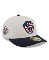 New Era Men's Black Milwaukee Brewers 2024 Fourth of July Low Profile 59FIFTY Fitted Hat