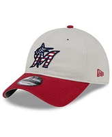 New Era Men's Red Miami Marlins 2024 Fourth of July 9TWENTY Adjustable Hat