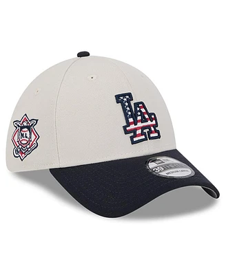 New Era Men's Black Los Angeles Dodgers 2024 Fourth of July 39THIRTY Flex Hat