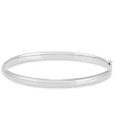 Polished Hinged 4.75mm Bangle Bracelet in 10k Gold