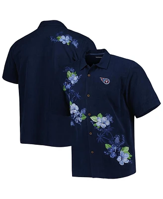 Tommy Bahama Men's Navy Tennessee Titans Sport Azule Oasis Camp Button-Up Shirt