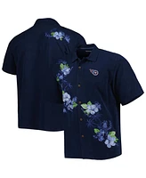 Tommy Bahama Men's Navy Tennessee Titans Sport Azule Oasis Camp Button-Up Shirt