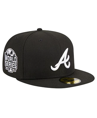 New Era Men's Atlanta Braves Logo 59FIFTY Fitted Hat