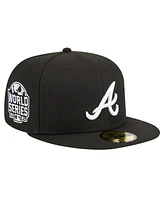 New Era Men's Atlanta Braves Logo 59FIFTY Fitted Hat