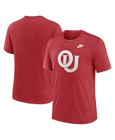 Nike Men's Heather Crimson Oklahoma Sooners Blitz Evergreen Legacy Primary Tri-Blend T-Shirt