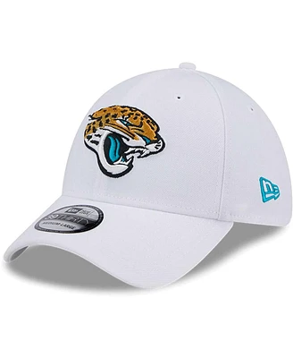 New Era Men's White Jacksonville Jaguars Main 39THIRTY Flex Hat