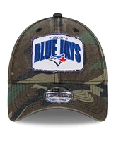 New Era Men's Camo Toronto Blue Jays Gameday 9FORTY Adjustable Hat