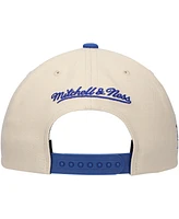 Mitchell & Ness Men's Cream Detroit Pistons Game On Two-Tone Pro Crown Adjustable Hat