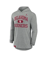 Jordan Men's Heather Gray Oklahoma Sooners Blitz Hoodie Long Sleeve T-Shirt