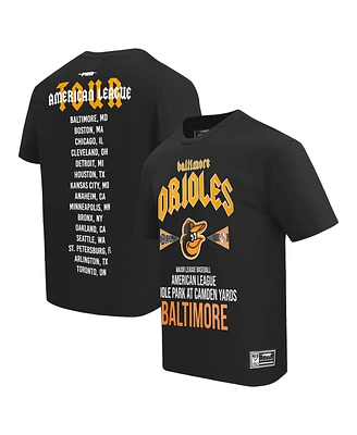 Pro Standard Men's Black Baltimore Orioles Oversized City Tour T-Shirt