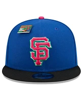 New Era Men's Royal/Black San Francisco Giants Watermelon Big League Chew Flavor Pack 9FIFTY Snapback Hat