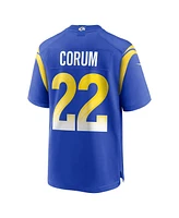 Nike Men's Blake Corum Royal Los Angeles Rams 2024 Nfl Draft Game Player Jersey