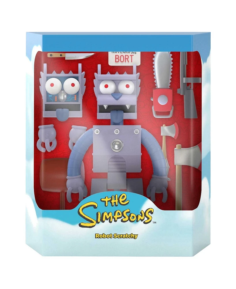 Super 7 The Simpsons Robot Scratchy ultimates Figure